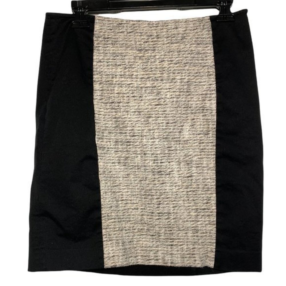 DKNYC Pencil Skirt Womens 8 Black Tweed Work Career Professional Y2K Business